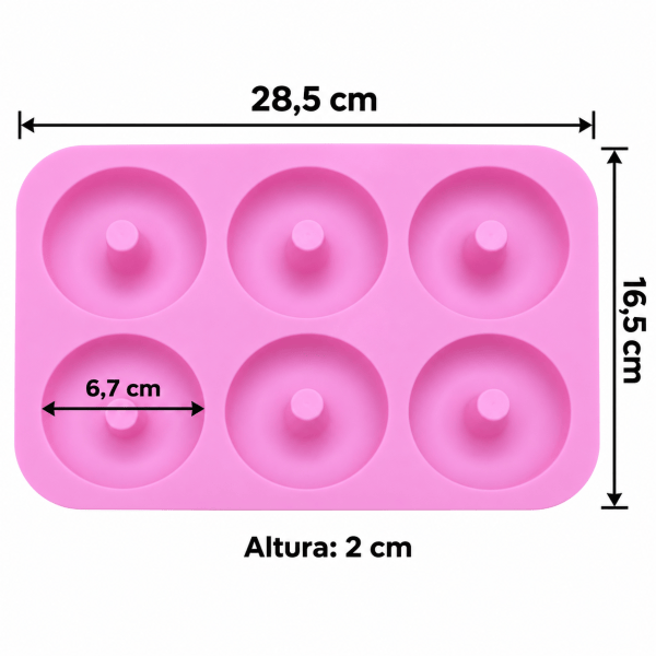 Molde para Jabón Donuts